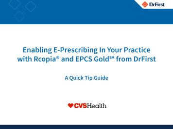 Enabling E-Prescribing In Your Practice With Rcopia And .