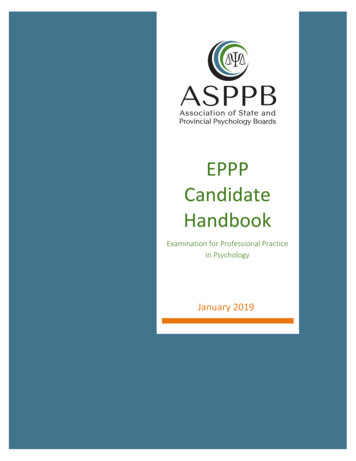 EPPP Candidate Handbook