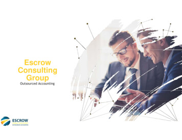 Outsourced Accounting - Escrow Consulting Group