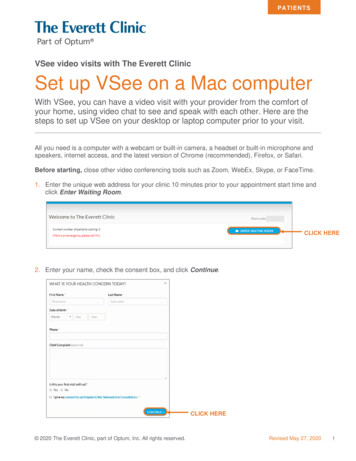 Set Up VSee On A Mac Computer - Everett Clinic