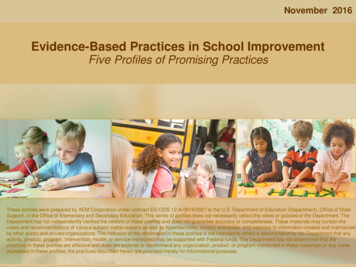 Evidence-Based Practices In School Improvement (PDF)