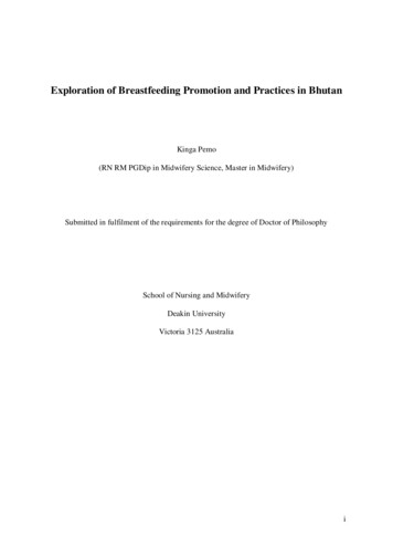 Exploration Of Breastfeeding Promotion And Practices In Bhutan