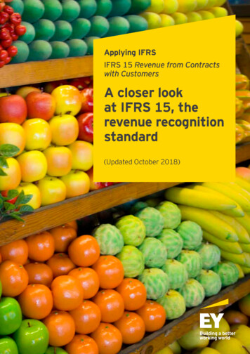 IFRS 15 Revenue From Contracts With Customers A Closer .