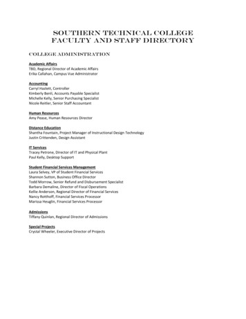 Southern Technical College Faculty And Staff Directory