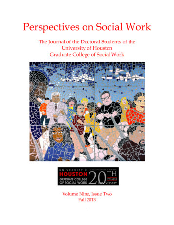 Perspective On Social Work - UH