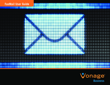 FaxMail User Guide - Vonage