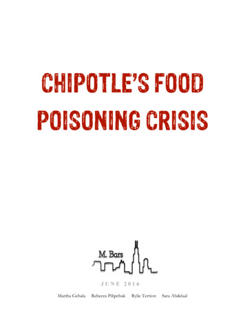 CHIPOTLE’S FOOD POISONING CRISIS