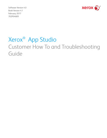Xerox AppStudio - Product Support And Drivers – Xerox