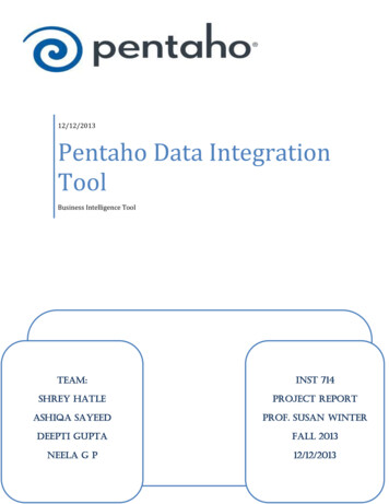 Pentaho Data Integration Tool - UMD