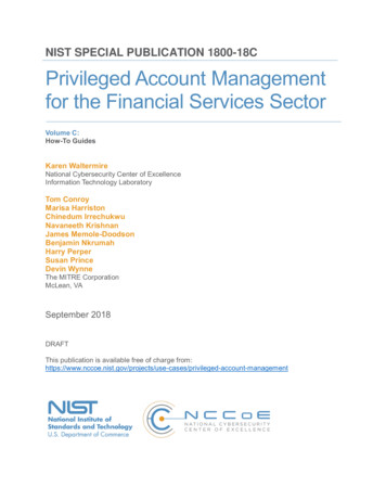Privileged Account Management For The Financial Services .