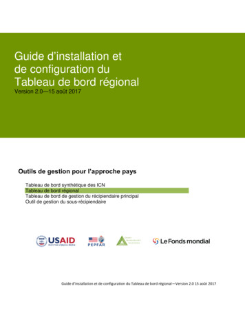 Guide D Installation Et De Configuration Du Tableau De .