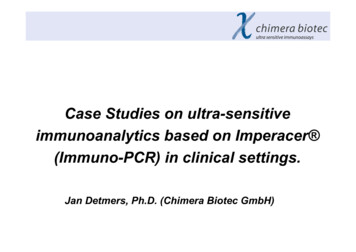 Case Studies On Ultra-sensitive Immunoanalytics Based On .