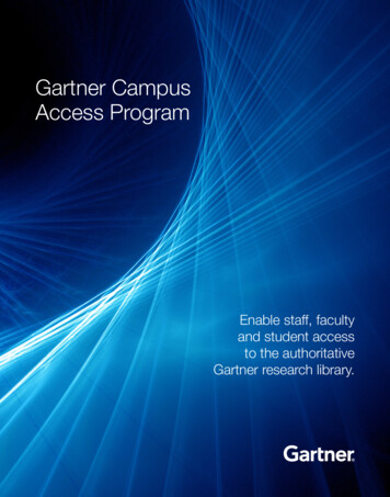 Gartner Campus Access Program - ServiceHub