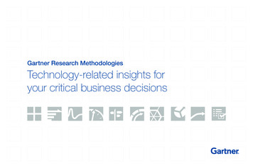 Gartner Research Methodologies Technology-related Insights .