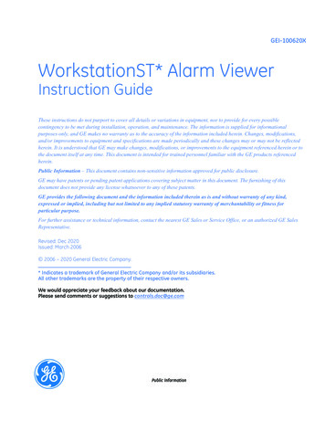 WorkstationST* Alarm Viewer