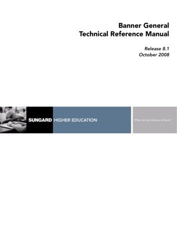 Banner General / Technical Reference Manual / 8