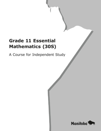 Grade 11 Essential Mathematics Course Preview
