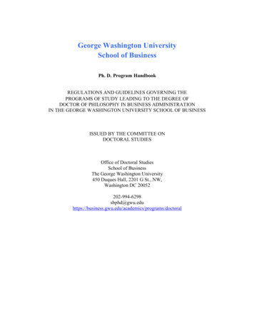 George Washington University School Of Business