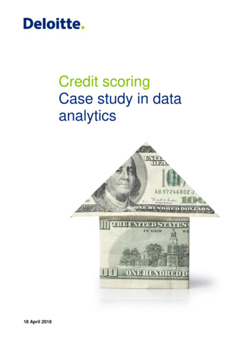 Credit Scoring - Case Study In Data Analytics