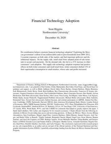 Financial Technology Adoption - Sean Higgins