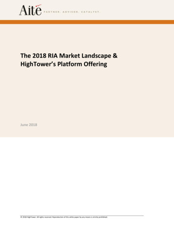 The 2018 RIA Market Landscape - Hightower Advisors