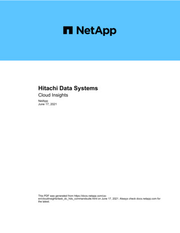 Hitachi Data Systems - NetApp