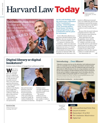 October 2009 - Home - Harvard Law Today
