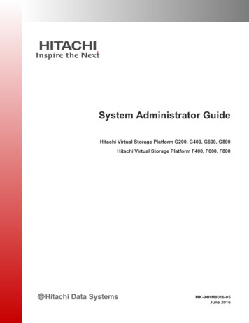 System Administrator Guide - Hitachi Vantara