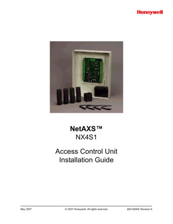 Access Control Unit Installation Guide - Keep Out