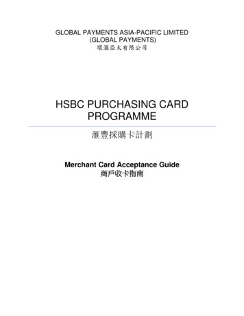 HSBC PURCHASING CARD PROGRAMME - Global Payments