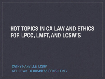 Hot Topics California Law And Ethics - Get Down To .