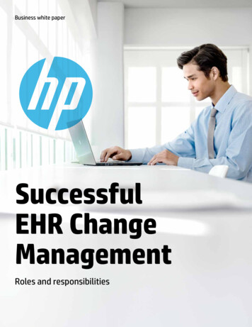 Successful EHR Change Management - HP