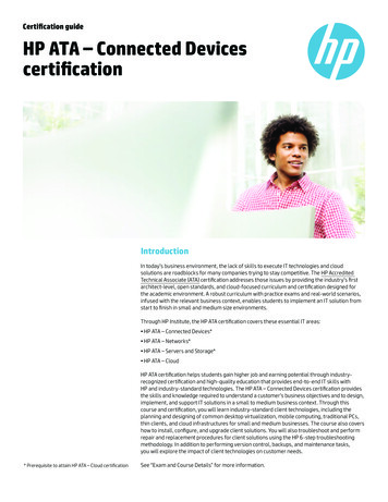 Certification Guide HP ATA – Connected Devices Certification