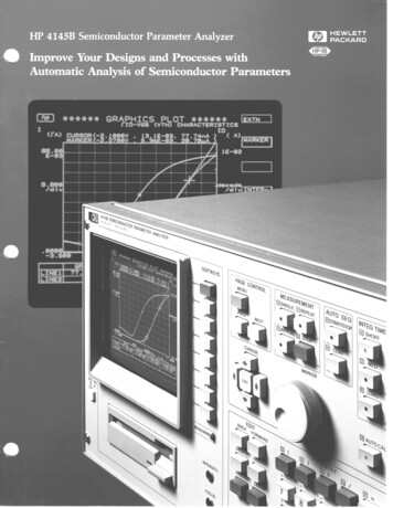 HP 4145B Semiconductor Parameter Analyzer