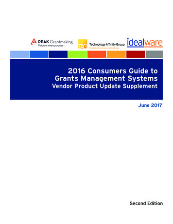 2016 Consumers Guide To Grants Management Systems