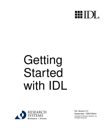 Getting Started With IDL - Cornell University