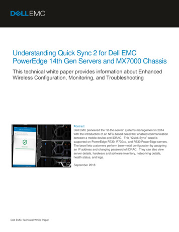 Understanding Quick Sync 2 For Dell EMC PowerEdge 14th 