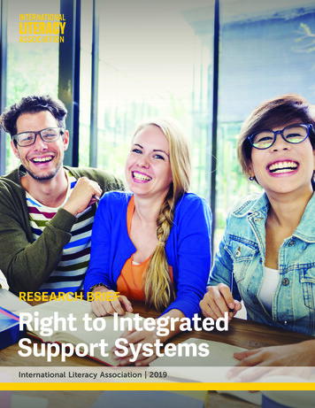 Research Brief: Right To Integrated Support Systems
