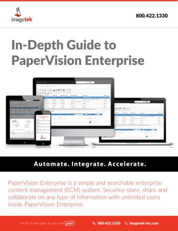 In-Depth Guide To PaperVision Enterprise