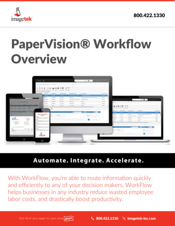 PaperVision Workﬂow Overview