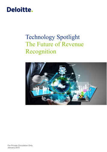 Technology Spotlight The Future Of Revenue Recognition