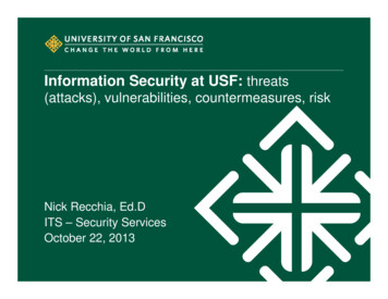 Information Security At USF: Threats (attacks .