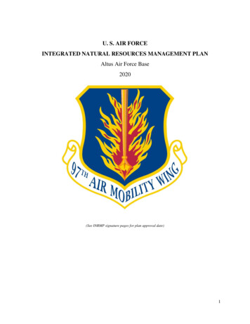 U. S. AIR FORCE INTEGRATED NATURAL RESOURCES 