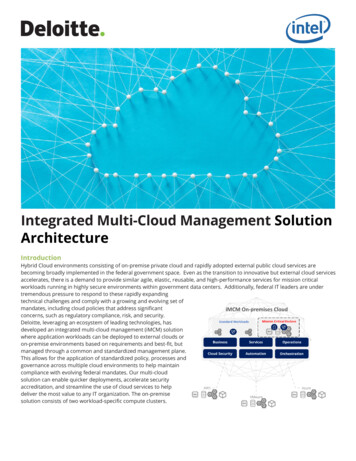 Integrated Multi-Cloud Management Solution Architecture