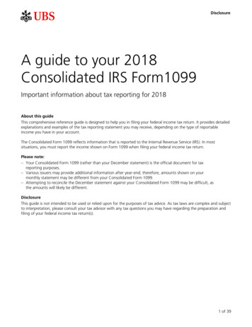 A Guide To Your 2018 Consolidated IRS Form1099
