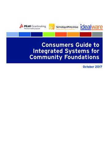 Consumers Guide To Integrated Systems For Community .