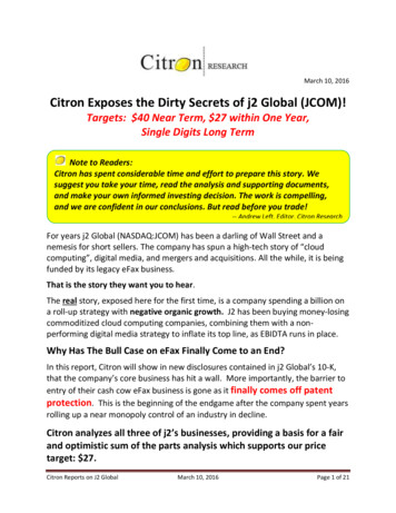 Citron Exposes The Dirty Secrets Of J2 Global (JCOM)!