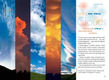 Clues In The Clouds - Minnesota Department Of Natural .