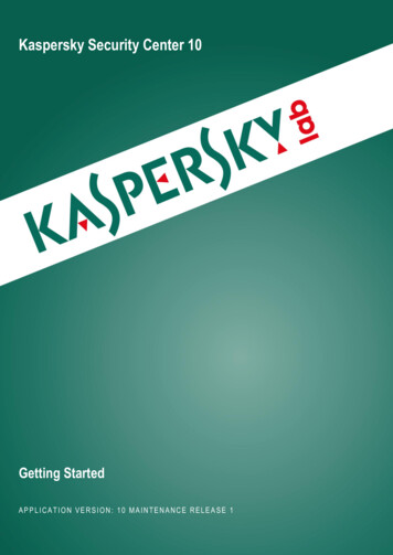 Kaspersky Security Center 10 - Guardian Network Solutions