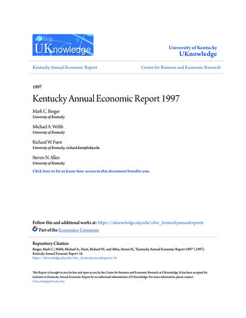 Kentucky Annual Economic Report 1997